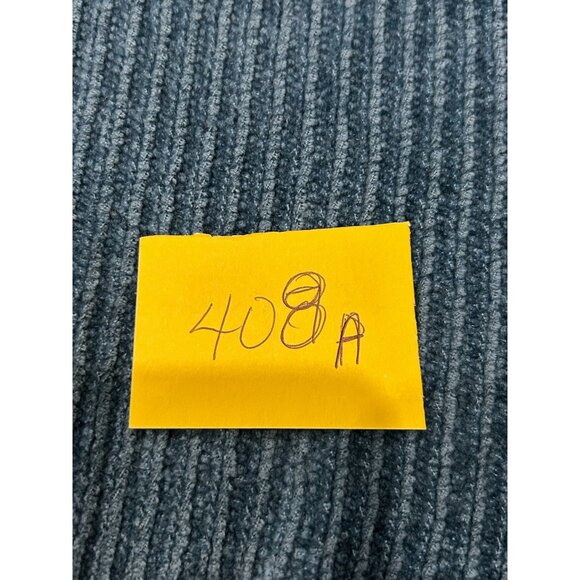 Barry Bricken Neiman Marcus Acrylic Blue Ribbed Knit Sweater Sz XL - Picture 8 of 8